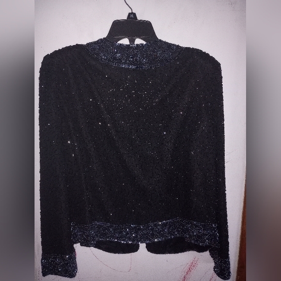 SCALA Silk beaded & sequined jacket blazer - Picture 8 of 12